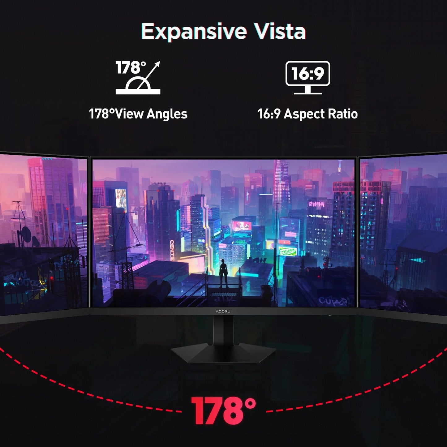 24" 2K Computer Monitor, 180Hz QHD Gaming Monitor, New Pc Monitor, G2421V