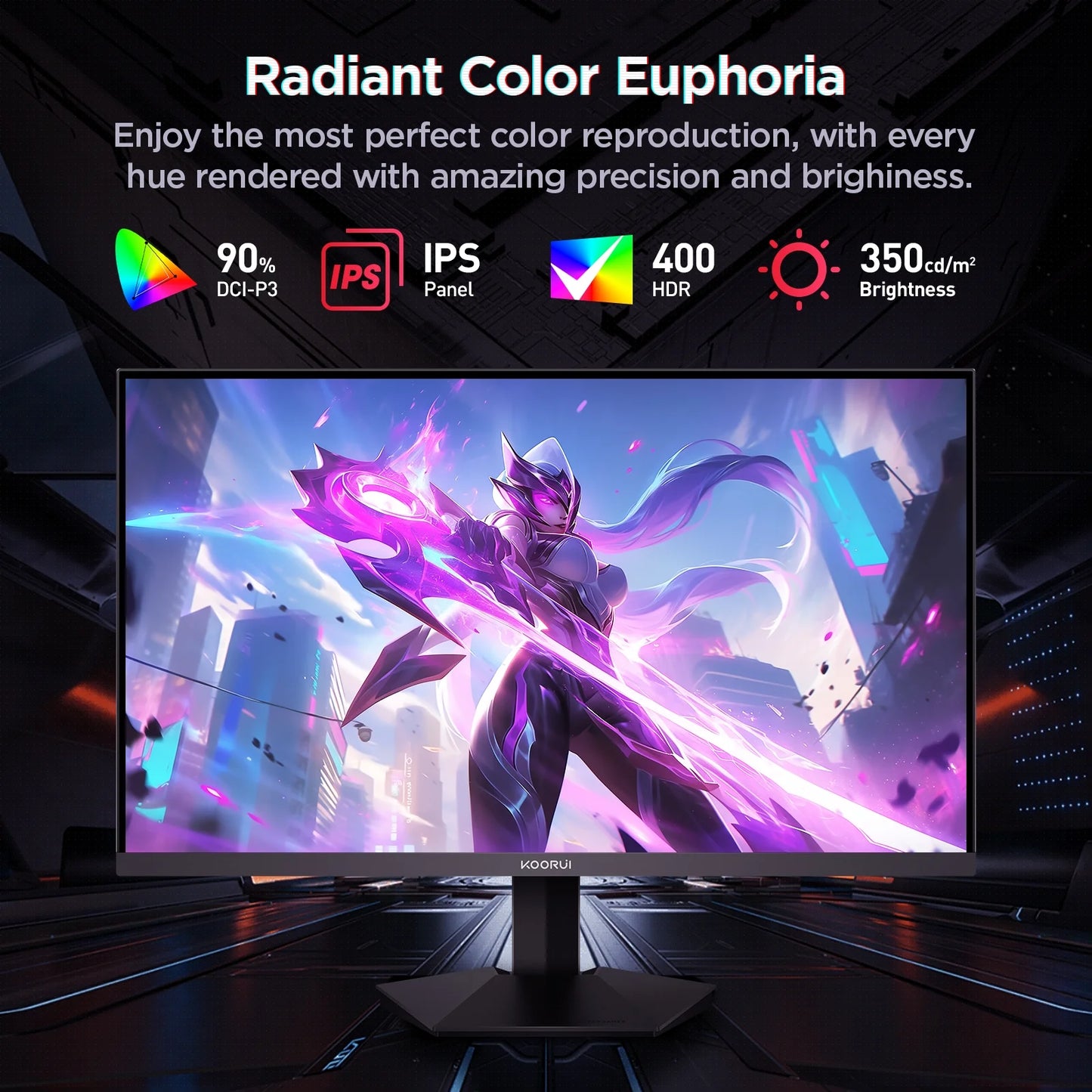24" 2K Computer Monitor, 180Hz QHD Gaming Monitor, New Pc Monitor, G2421V