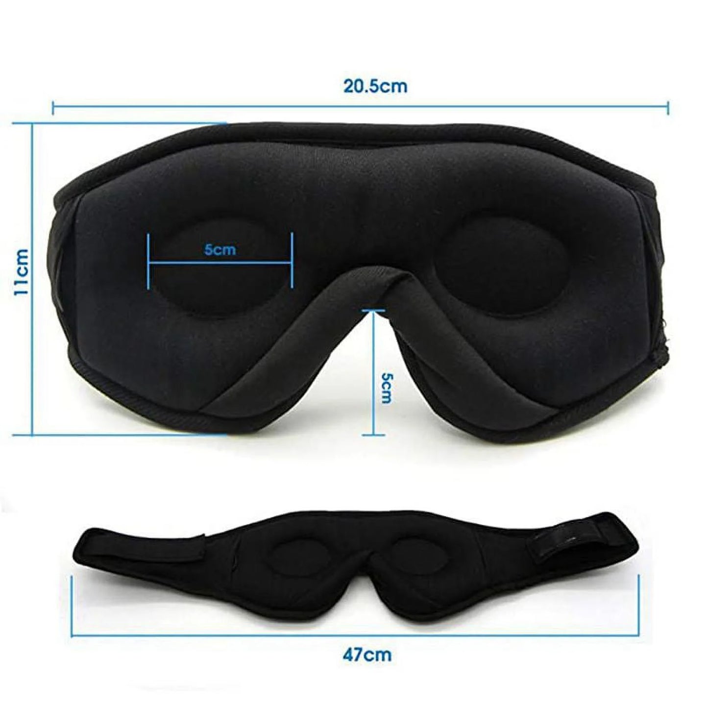 3D Wireless 5.0 Bluetooth Music Eye Mask Talk Binaural Stereo Music Blackout Sleep Eye Mask