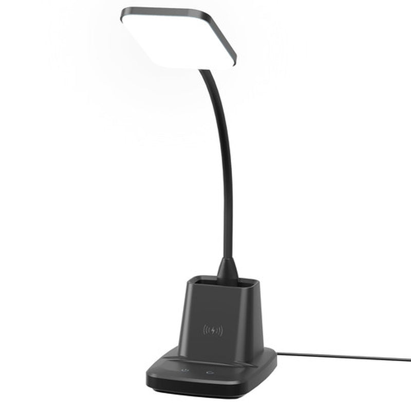 Desk Lamp, LED Desk Lamps for Home Office, Wireless Charger Small Desk Lamp W...