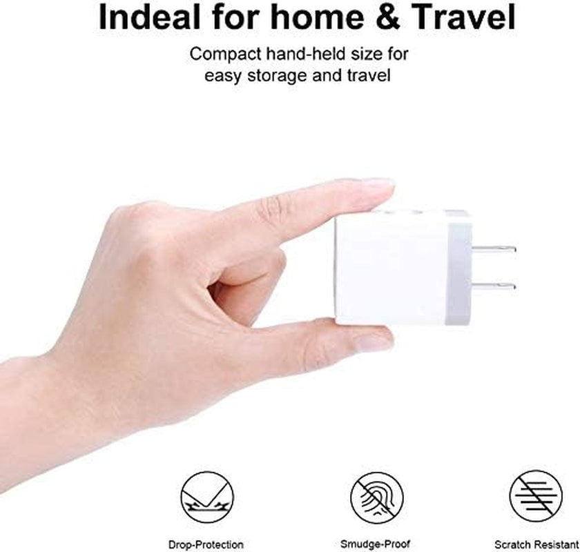 USB Charging Plug, Wall Charger Adapter, 3Pack Universal Travel 3.1A 3Muti Port Fast Charging Block Compatible with Iphone 16 15 14 13 12 SE 11Pro,Samsung Galaxy S24 S23 S22 S21 Ultra, Google