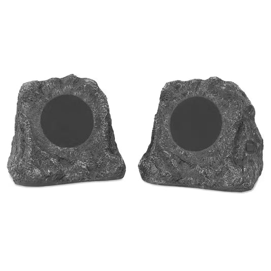 Pair of Wireless Waterproof Rechargeable Bluetooth Outdoor Rock Speakers