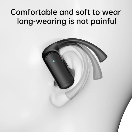 T60 Bluetooth Sport Headphones, Wireless Earbuds with LED Digital Display, 40 Hours of Playback Time, Bluetooth 5.3 for Earbuds, Premium Sound for Running, Sports, Gym, Black
