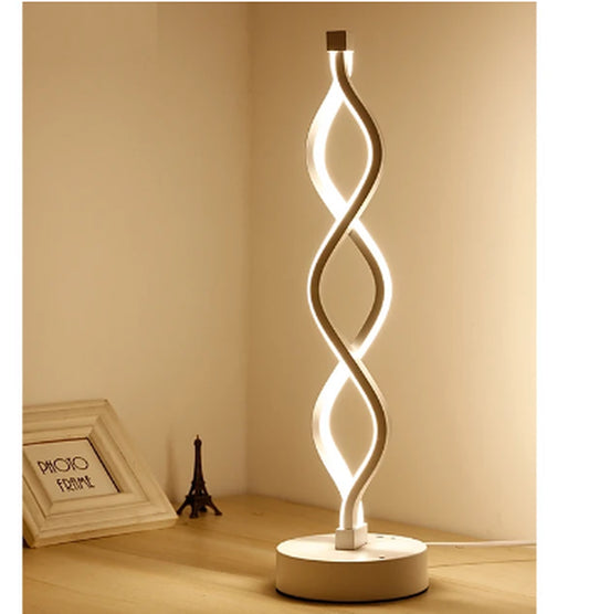 Wave Type LED Desk Lamp Plug-In Three-Color Temperature Desk Lamp