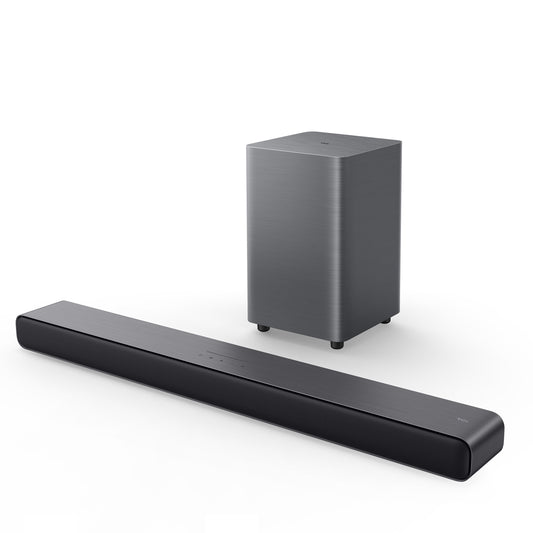 S Class 2.1 Channel Sound Bar with Dolby Atmos, Wireless Subwoofer, and Bluetooth Music Streaming - S55H